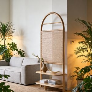 Paravent en bois massif <span class=keywords><strong>de</strong></span> frêne et rotin, design nordique moderne, pour la maison, le salon, la chambre, le bureau, l'hôtel - Product Image 3