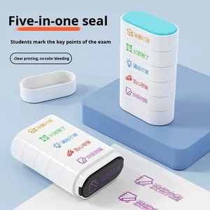Timbres <span class=keywords><strong>Flash</strong></span> en Plastique DIY à Cinq Couches pour Enfants et Usage Bureau, avec Motifs de Blocs de Construction, de Carnets et de Calendriers, Faits Main - Product Image 5