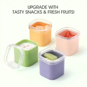 Nuovo contenitore creativo in Silicone Bento Lunch Box uso frutta snack cibo contenitore divisori