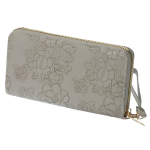 Cartera portátil para mujer con cremallera de flores, cartera corta de cuero repujado para mujer, gran capacidad, múltiples compartimentos - Product Image 4