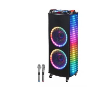 Ndr-1010S Rạp Hát Tại Nhà Hệ Thống Karaoke 100W Bass Kép <span class=keywords><strong>10</strong></span>-Inch RGB <span class=keywords><strong>LED</strong></span> Chiếu Sáng Chất Lượng Cao Ban Đầu Lớn Vách Ngăn Loa AUX - Product Image 3