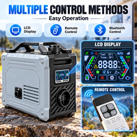 Chauffage d'air diesel auto-alimenté 5KW 12V 24V 110V 220V sans alimentation externe, chauffage de stationnement portable pour camping-car, tente, camping