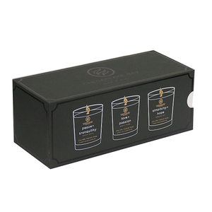 Creative Candle Gift Box Custom Logo Printed Candle Set Gift Box Paper <b>Drawer</b> Box for Candle - Product Image 4