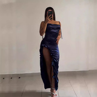 2026 <strong>European</strong> American <strong>Best</strong>-<strong>Selling</strong> New Cross-Border Socialite High Waist Summer High-End Y2K Sexy Halter Backless Strap <strong>Dress</strong>