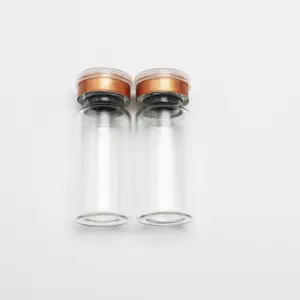 Frasco de penicilina para injetores de vidro vazio de alta qualidade, frasco médico líquido transparente de 10ml