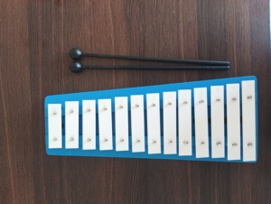 Metalófono Infantil de 13 Notas, Glockenspiel, Xilófono, Instrumento Musical de Percusión Educativo - Product Image 1
