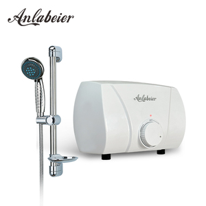 เครื่องทำน้ำร้อนไฟฟ้าดีไซน์ลูกบิดสีขาว3.5 5.5KW บางเฉียบขนาด LED ขนาดเล็กสำหรับติดตั้งที่มองไม่เห็น RV ในโรงแรม - Product Image 5