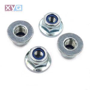 Tuercas de seguridad hexagonales con inserto no metálico DIN1663, tuercas hexagonales de bloqueo para bridas, suministro inmediato M6 M8 M10 M12 M16 M20 Grado 4.8/5.8 - Product Image 3