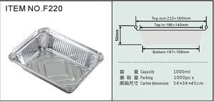 Fornitore professionale di fogli di alluminio vassoio di alluminio contenitori di fogli di alluminio imballaggio alimentare - Product Image 6