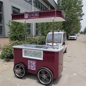 2025 New Type Italian Ice Cream Cart Tricycles With Gelato Machine Ice Cream Tricycle - Product Image 4