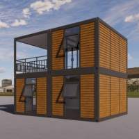 Maison préfabriquée détachable de 20 pieds ou 40 pieds, mini-maison de luxe, maison modulaire préfabriquée en conteneur