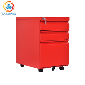 Wholesale 3-Drawer <b>Lockable</b> Metal Mobile Filing <b>Cabinet</b> with Wheels Commercial Office Under Desk <b>Storage</b> - Product Image 3