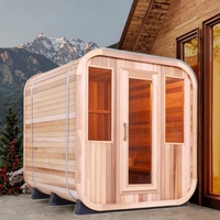 Sauna traditionnel en bois pour 2 à 6 personnes, soigneusement construit avec du bois de haute qualité