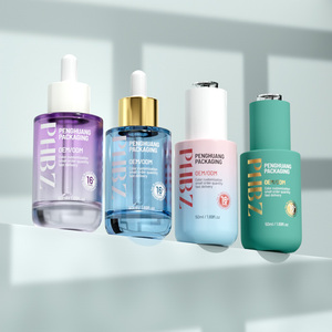 Tùy chỉnh mờ màu Báo Chí nhỏ giọt tóc dầu thủy tinh huyết thanh chai 50ml Tinh dầu bao bì Chai nhỏ giọt - Product Image 5