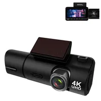 小型4K3チャンネルオプションの2カメラダッシュカメラ1080pフロントインナーバックデュアル3カムカーブラックボックス