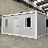 Maison conteneur préfabriquée mobile, durable, portable, en kit, facile à installer, démontable