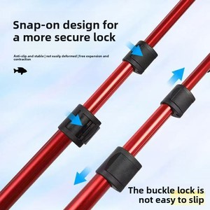 Épuisette de pêche pliable et télescopique, filet en maille à séchage rapide en alliage d'aluminium, portable pour la pêche en eau douce et salée - Product Image 2