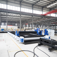 HWlEiC Machines de découpe laser à fibre CNC entièrement automatiques grand format pour tôles, ultra grand format, grande capacité