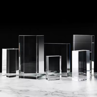 Vente en gros cube de cristal K9 ornement de cadeau souvenir de cristal vierge embryon blanc d'approvisionnement de base
