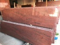 Escaliers et carreaux de sol en granit rouge Guangxi poli, prix bas, marque BOTON STONE