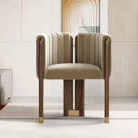 Chaise de réception de Restaurant d'hôtel, chaise de chambre à coucher, mobilier créatif minimaliste, fauteuil de salle à manger en bois massif