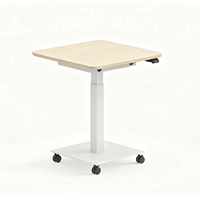 Bureau de conférence électrique réglable en hauteur GREATWAY, moderne, en métal, à une seule jambe, pour position assise ou debout