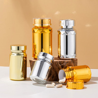 Conteneur de capsules de couleur or, 80cc, 100cc, 120cc, 175CC, 210cc, bon marché, bouteille vide de pilules de vitamine pour animaux de compagnie