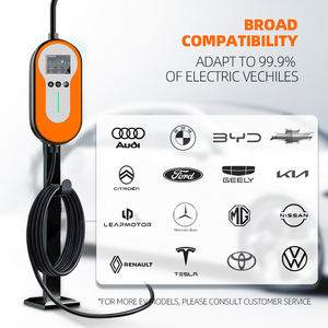 Nouvelle borne de recharge murale intelligente pour véhicules électriques <span class=keywords><strong>7kW</strong></span> 11kW 22kW Type 2 Câble 5M Station de recharge domestique AC Carte RFID pour connexion Wi-Fi - Product Image 5