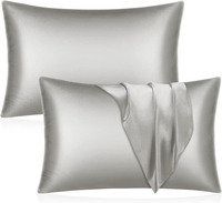 Taie d'oreiller en satin de soie personnalisée avec logo, ultra douce, cadeau de luxe pour les cheveux