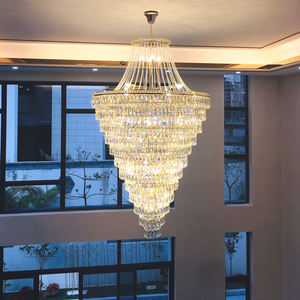 Nuevo estilo, lámpara grande colgante alta, villa, sala de estar, salón de bodas, candelabro de cristal grande LED de lujo - Product Image 2