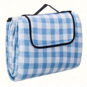 Bulk <b>Large</b> Square Custom Logo Outdoor Folding Carrier Oxford Cloth+PVC Sand Proof Waterproof Lightweight Durable BBQ Picnic - Product Image 4
