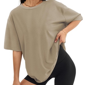 Camiseta Corta Estampada de Alta Calidad para Mujer, Camisetas Holgadas de Cuello Redondo y Manga Corta, Blusa Informal de Verano, Spandex y Rayón - Product Image 4
