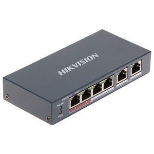 Per DS-3E0106P-E Hikvision/M interruttore di rete non gestito a 4 porte 1000m capacità 10/100Mbps Ethernet Smart/Desktop - Product Image 2