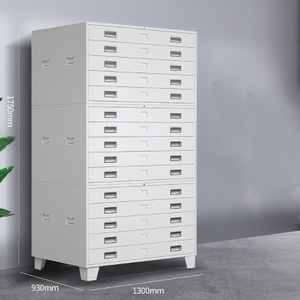 Armoire à plans en acier à 5 tiroirs, format A1 A0, pour plans et documents techniques - Product Image 1