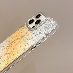 Fundas de teléfono de lujo IMD Starlit Sky Glitter Bling para iPhone 16 15 14 Plus 13 12 11 Pro Max funda protectora de silicona a prueba de golpes - Product Image 5