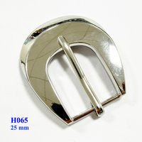 Accessoires de ceinture en alliage de haute qualité, boucle de ceinture à ardillon argentée 25 MM
