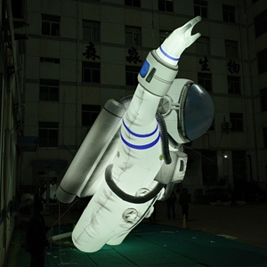 音楽祭会場装飾マスコット大型インフレータブル宇宙飛行士、LEDライト付きインフレータブル宇宙飛行士バルーン - Product Image 5