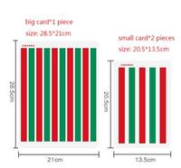 3 cartes de lecture rouge et verte pour l'amblyopie visuelle, le strabisme, l'amblyopie visuelle, le strabisme, carte d'entraînement à la désinhibition