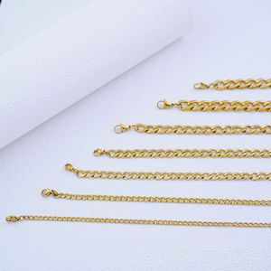 Cadena de Acero Inoxidable con Certificación ISO Huaxi, Collar y Pulsera, Cadena NK de 18K, Resistente a la Decoloración - Product Image 2