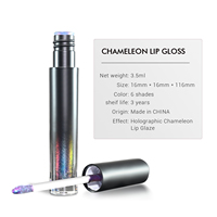 Gloss à lèvres multichrome hydratant 3,5 ml à marque privée, personnalisé, végétalien, sans cruauté animale, effet holographique caméléon, non collant