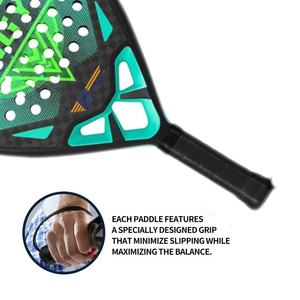 Racchette da Paddle Personalizzate di Alta Qualità in Vendita, Durevoli, per Allenamento Tennis, Raquetas De Padel, Racchette da Tennis in Plastica 24k - Product Image 5