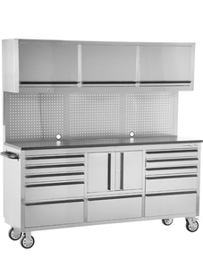 Armoire à outils en métal la plus populaire avec tiroirs Solution de rangement pour garage d'atelier Chariot à outils/chariot pratique avec roues à poignée - Product Image 4