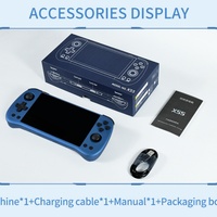 Consola de Juegos Portátil POWKIDDY X55, Pantalla IPS de 5.5 Pulgadas y 1280x720, Procesador RK3566, Almacenamiento de 64GB/128GB/256GB, 10000 Juegos