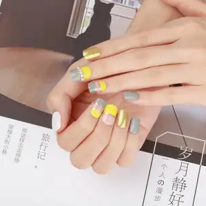 Senboma create your own brand false nails flake nail design