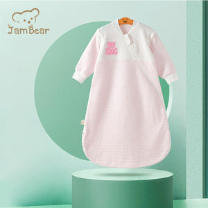 100% coton biologique bébé sac de couchage durable à manches longues sac de couchage personnalisé mousseline naturelle <span class=keywords><strong>fermeture</strong></span> éclair Newbron bébé sac de couchage - Product Image 5