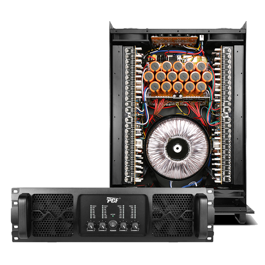 Усилители PGF MX41300 3U, 4 канала, 2000 Вт, высокомощный динамик, усилитель мощности, наружная звуковая система
