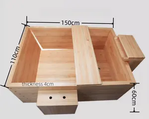 1.5米日本柏木方形浴缸独立式工厂价格新产品质量好