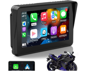 Autoabc-Écran portable de 5 <span class=keywords><strong>pouces</strong></span> pour moto, navigation GPS, sans fil, Carplay, Android, miroir automatique - Product Image 2