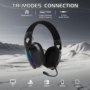 <span class=keywords><strong>Casque</strong></span> de jeu pliable ATTACK SHARK L90 RGB ultra-léger, connexion tri-mode BT 5.3/2.4Ghz/filaire - Product Image 6