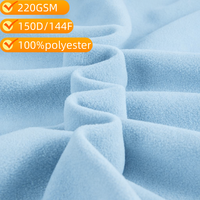 Tissu de doublure pour sous-vêtements thermiques et vêtements de sport, micro-polaire 220 GSM, tricot polyester brossé double face anti-boulochage